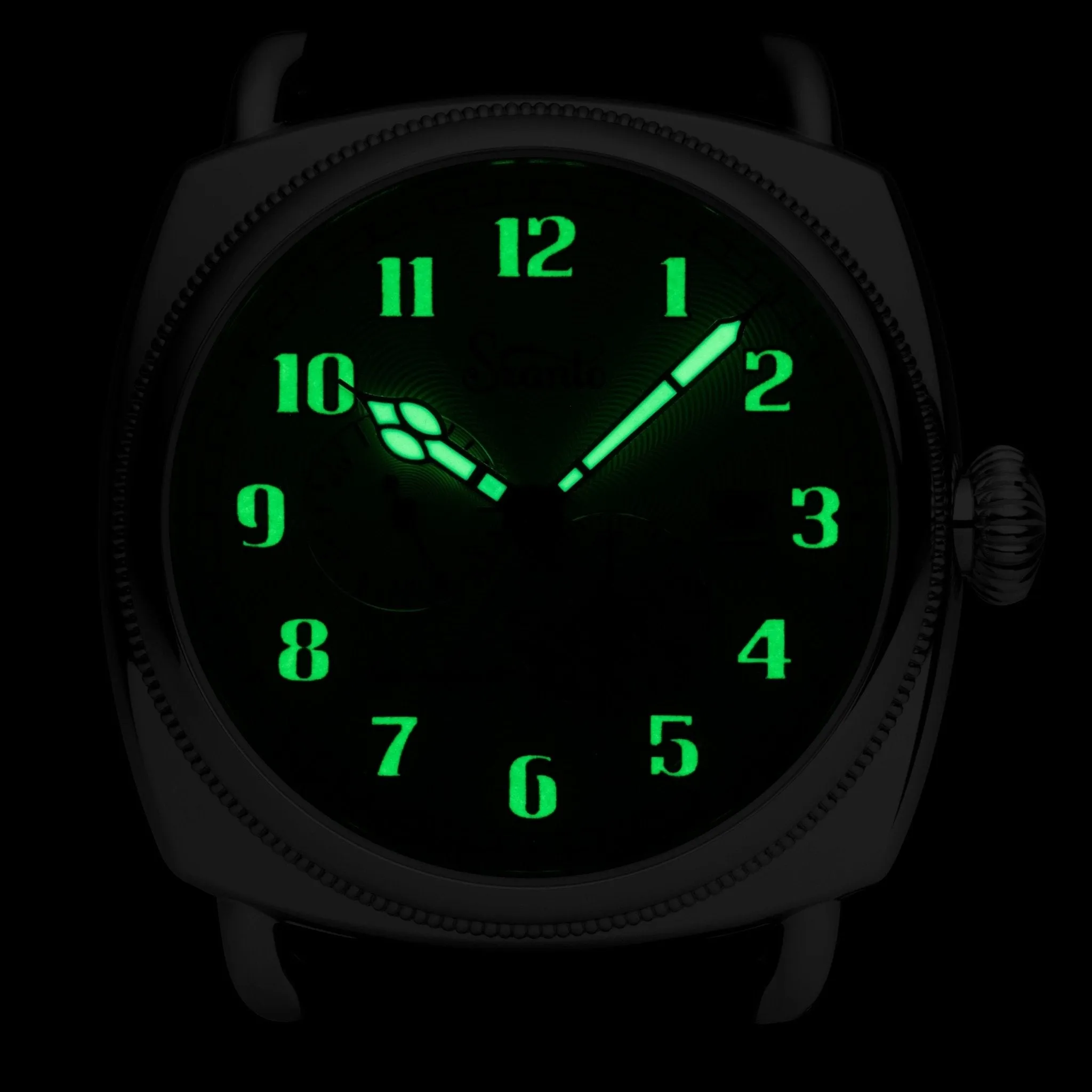 Szanto Officer's Coin Cushion Automatic Silver Black