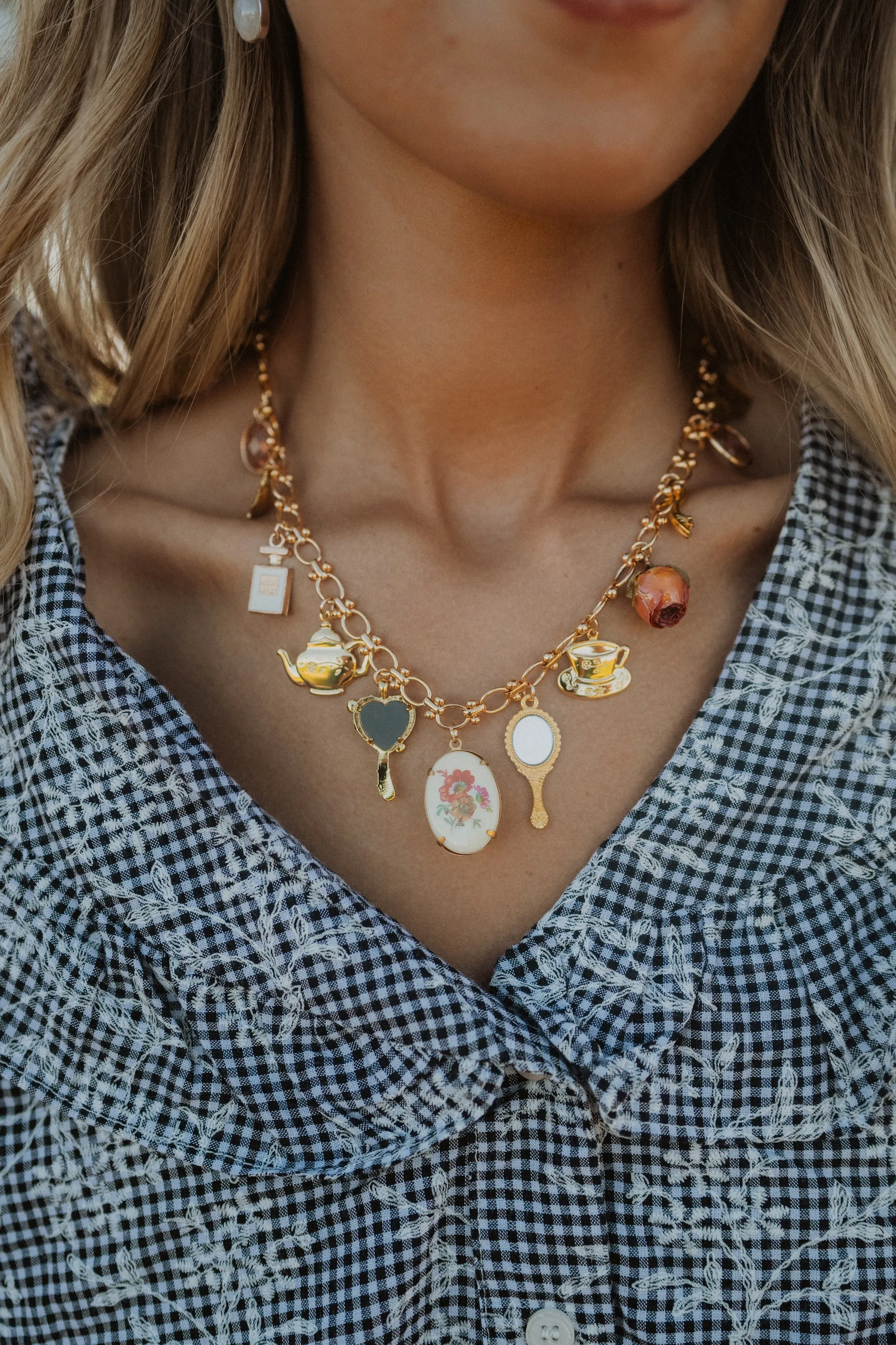 Tea Party Charm Necklace