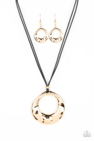Tectonic Treasure - Gold Necklace
