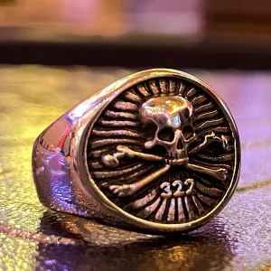 The 'Bonesmen' Solid Skull & Bones Ring (#322)