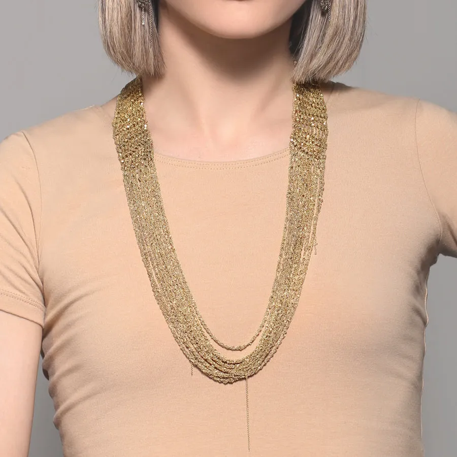 The Buxom Necklace in Faded Silver   Haze