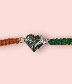 The Heart Silver Rakhi