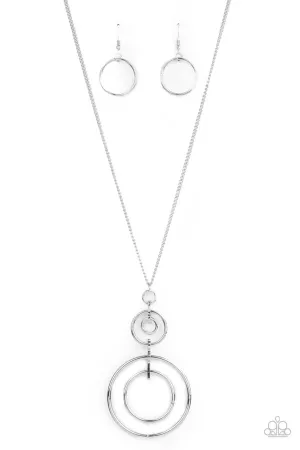 The Inner Workings Silver Paparazzi Necklace