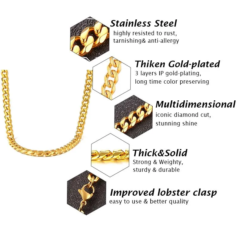 Thick Cuban chain Link Necklace