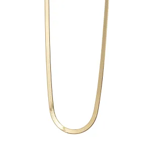 THICK HERRINGBONE CHAIN NECKLACE