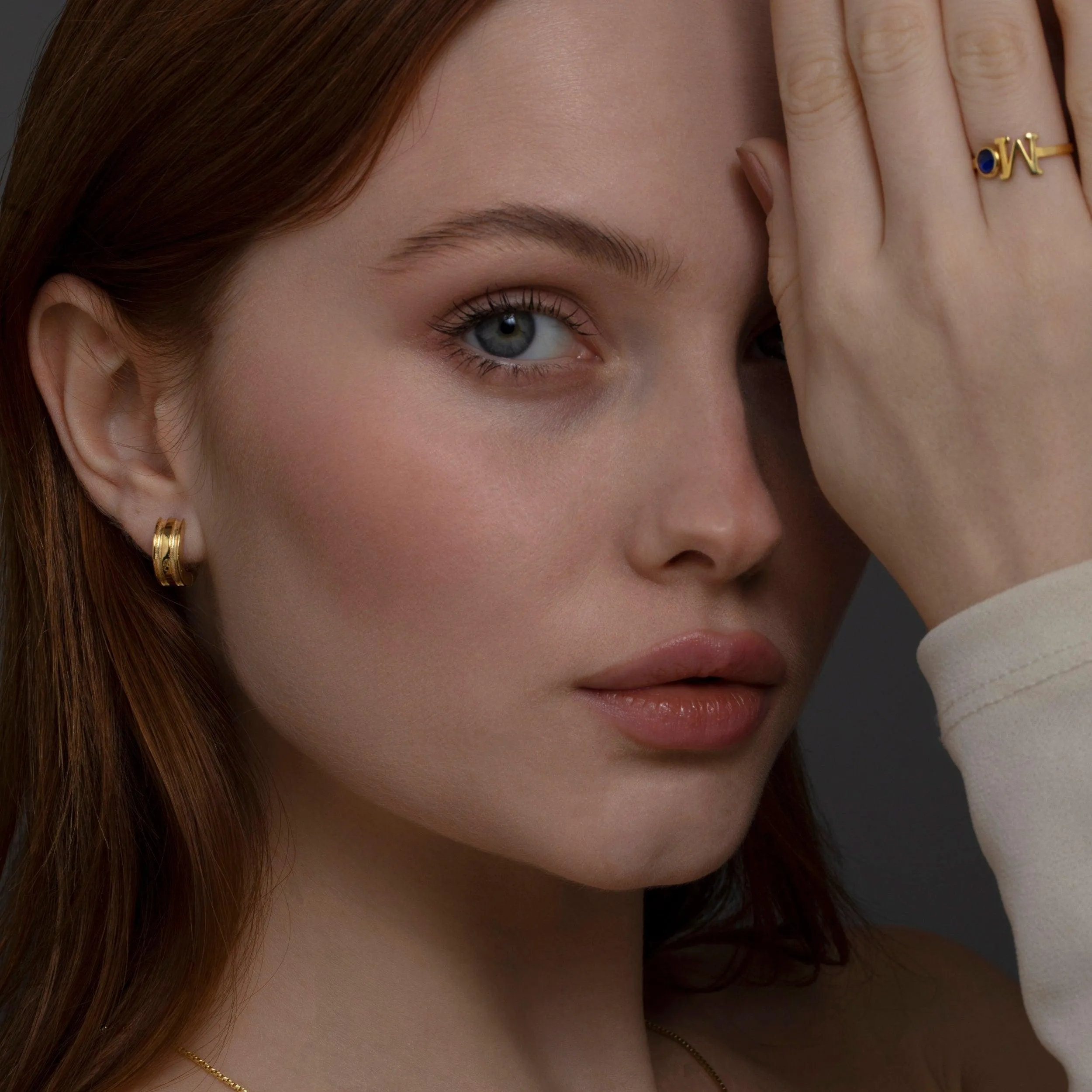 Thick Huggie Hoop Earrings - 18K Gold Vermeil