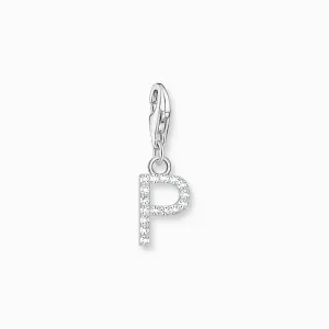 Thomas Sabo Charm Pendant Letter P with White Stones