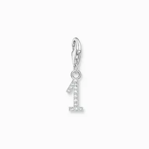 Thomas Sabo Charm Pendant - Number 1 with Zirconia