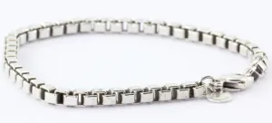 Tiffany Venetian Link Box Bracelet Sterling Silver