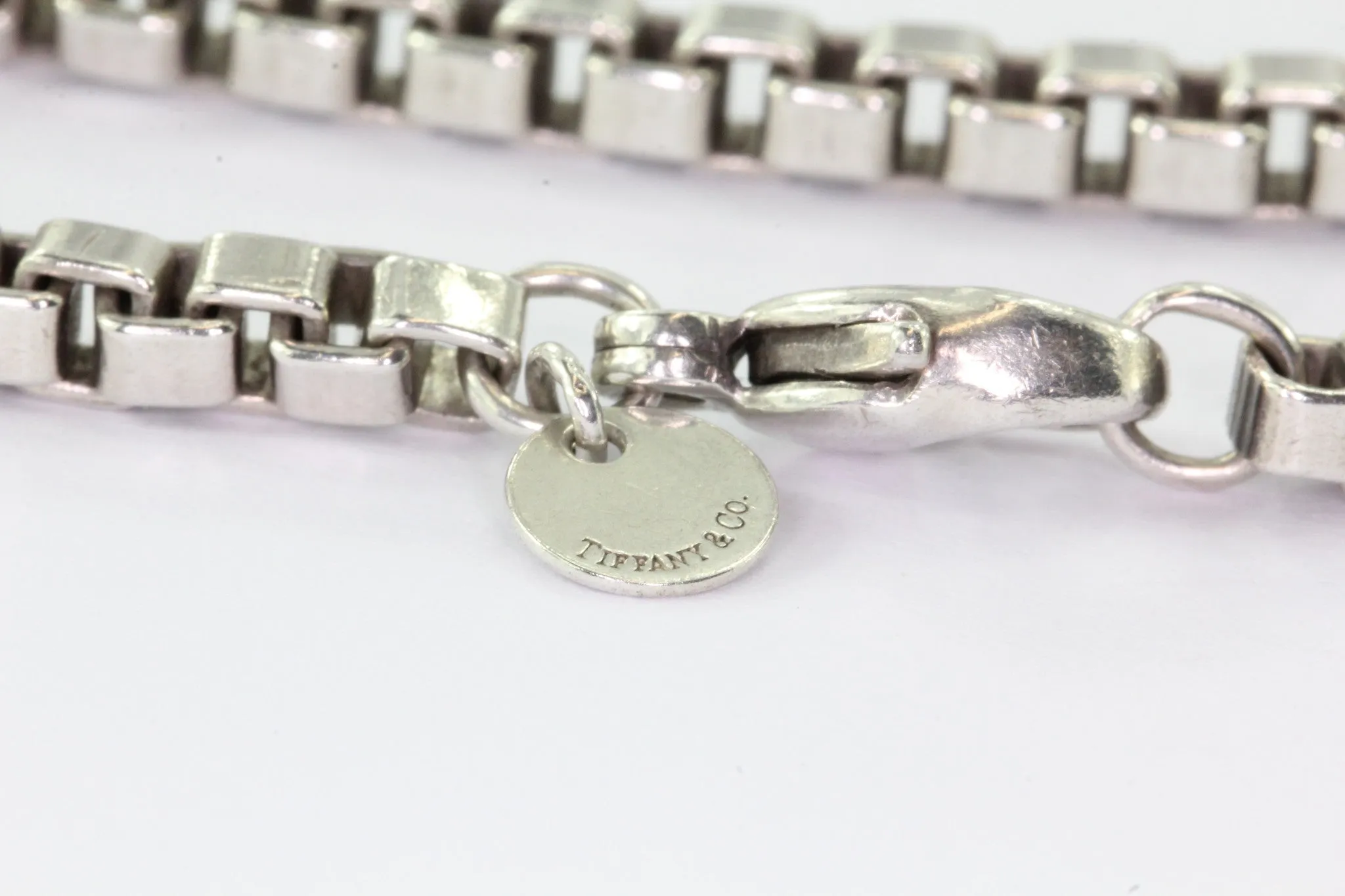 Tiffany Venetian Link Box Bracelet Sterling Silver