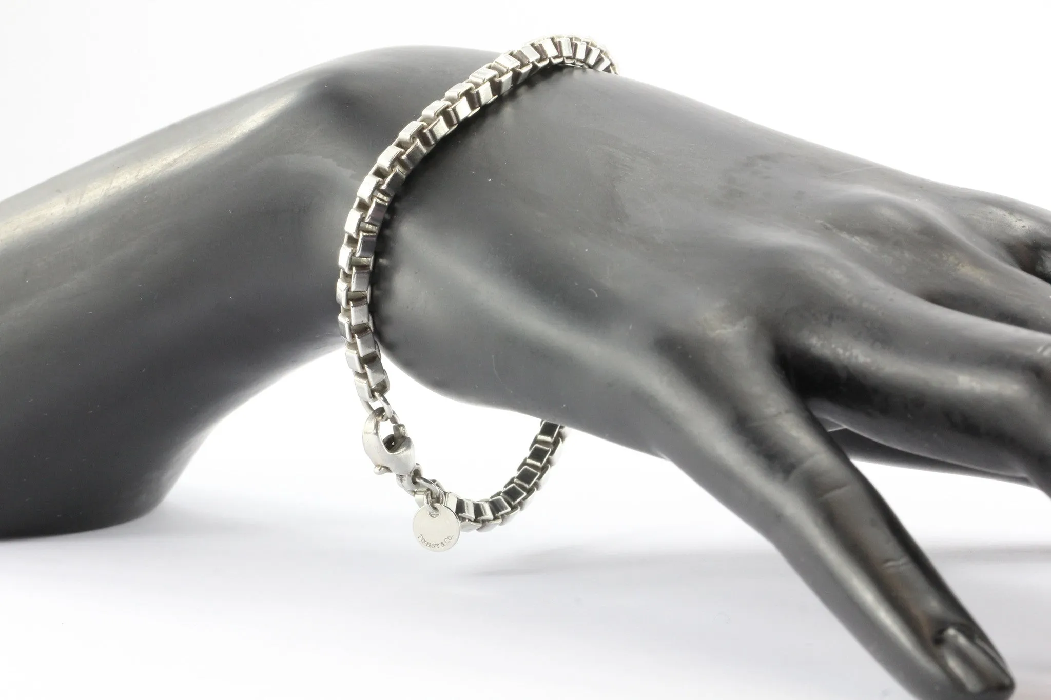 Tiffany Venetian Link Box Bracelet Sterling Silver