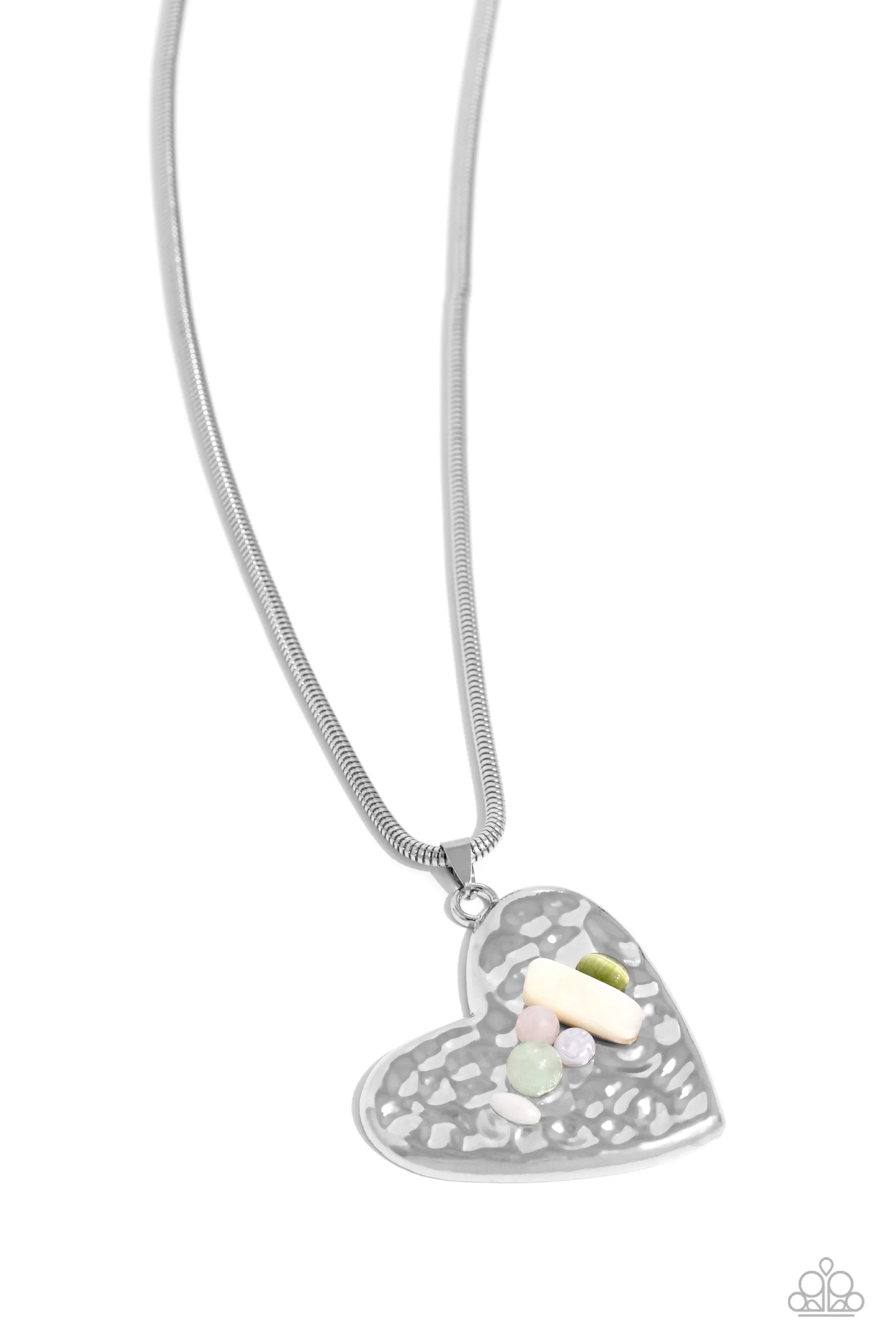 Tilted Trailblazer Green Necklace Paparazzi