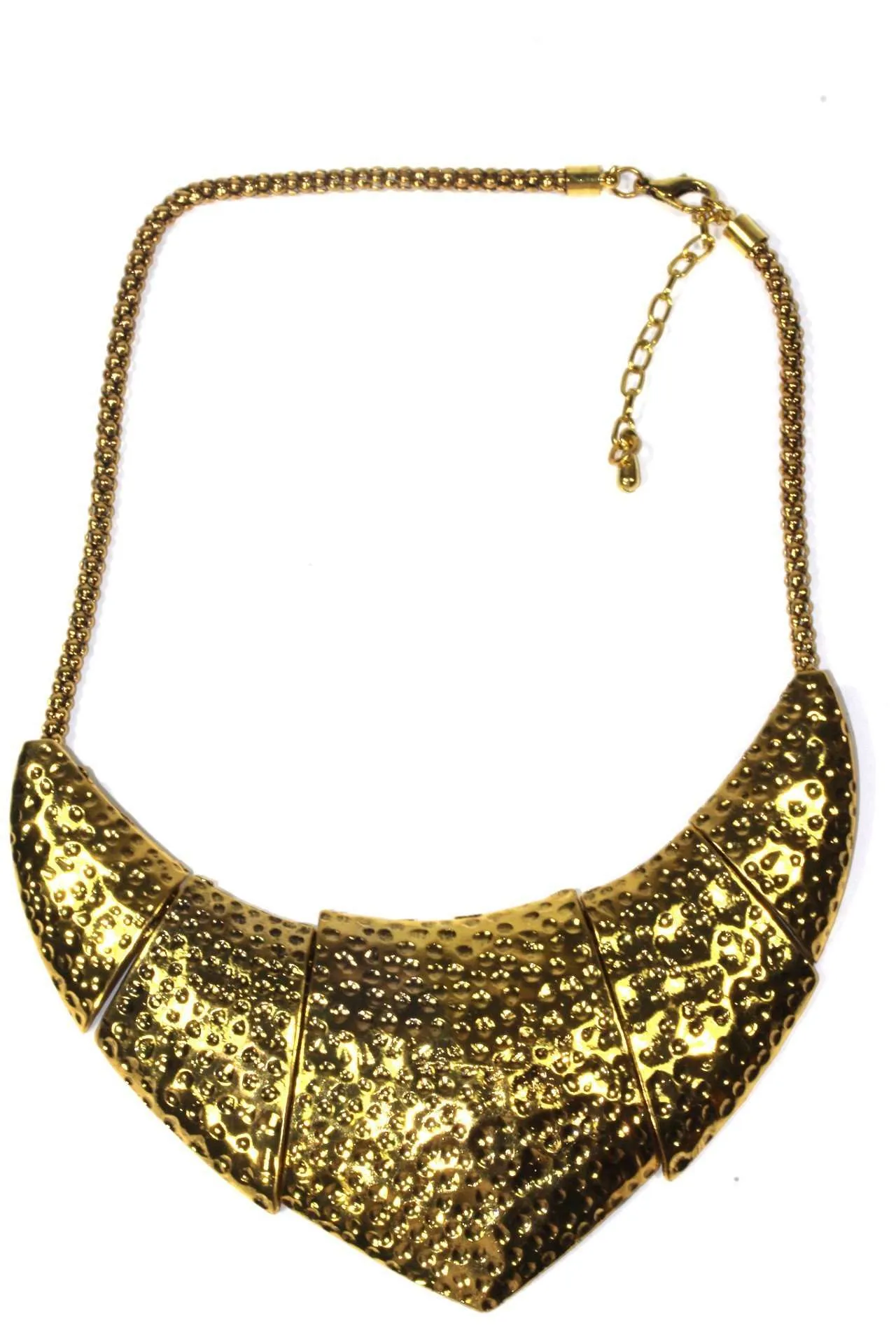 Tribal Horns Hammered Necklace & Earring Set
