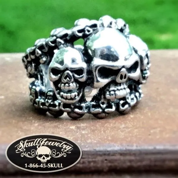 Unbroken Circle - Skull Ring (#497)