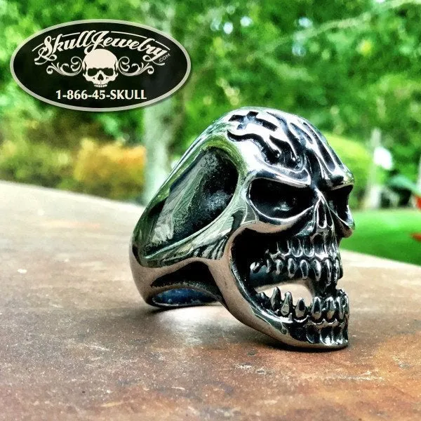 Under the Graveyard' Big, Bold & Heavy Skull Ring (#139)