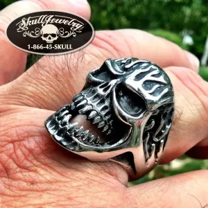 Under the Graveyard' Big, Bold & Heavy Skull Ring (#139)
