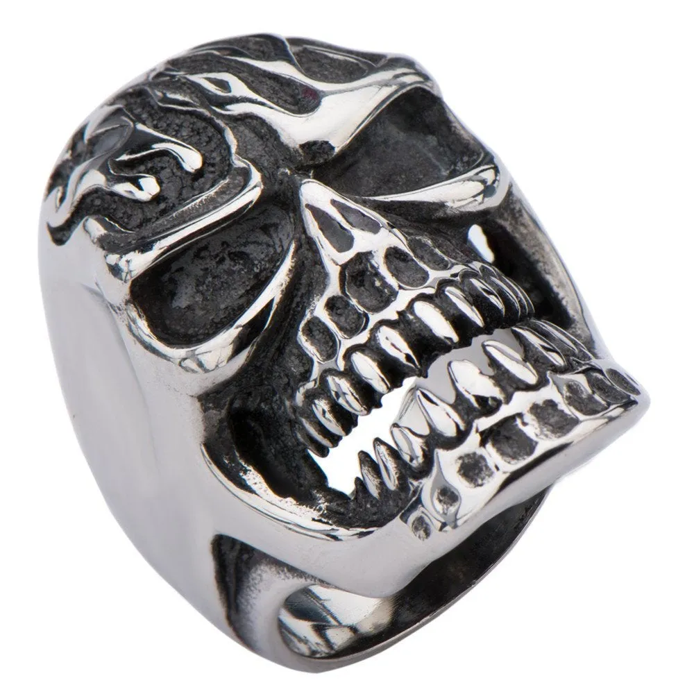 Under the Graveyard' Big, Bold & Heavy Skull Ring (#139)