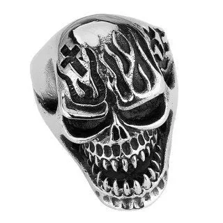 Under the Graveyard' Big, Bold & Heavy Skull Ring (#139)