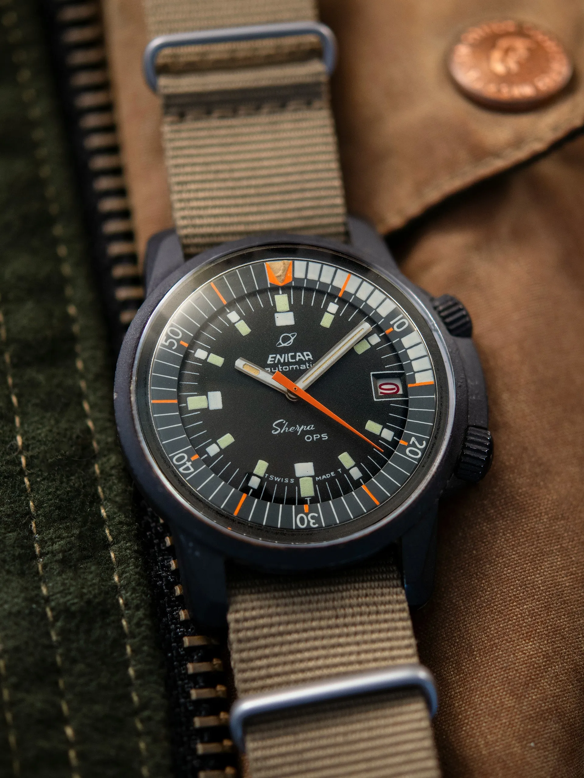 *Unpolished* 1960s Enicar Sherpa OPS (Ref. 144/35/03A)