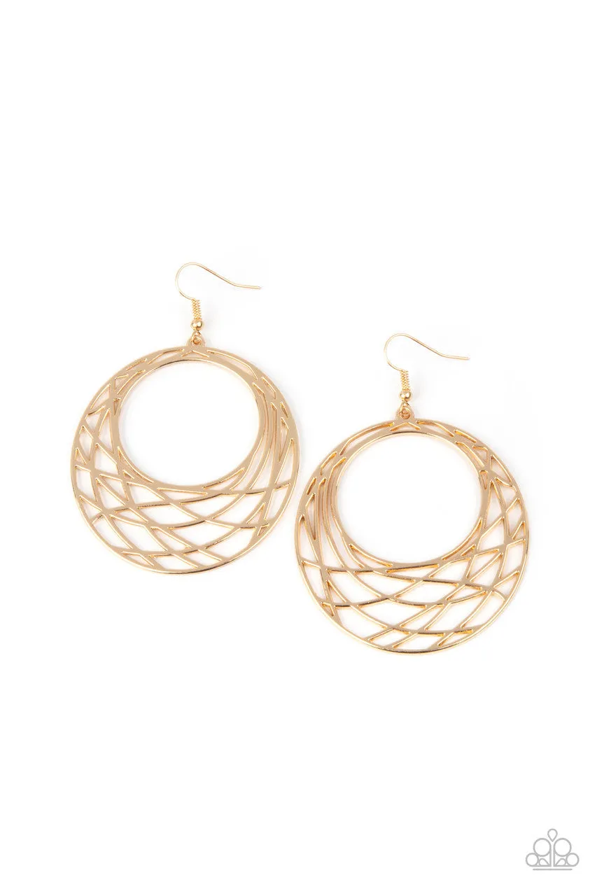 Urban Lineup Gold Paparazzi Earrings
