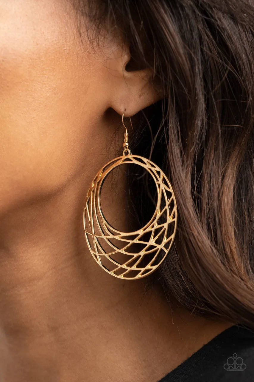 Urban Lineup Gold Paparazzi Earrings