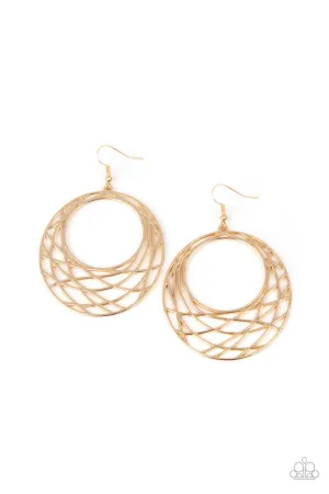 Urban Lineup Gold Paparazzi Earrings
