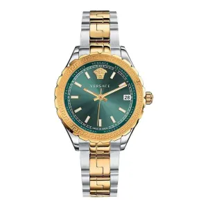 Versace Hellenyium Two-Tone Green Dial Women's Watch V12050015