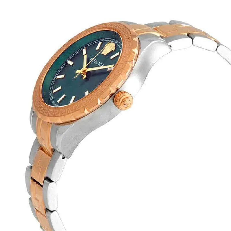 Versace Hellenyium Two-Tone Green Dial Women's Watch V12050015