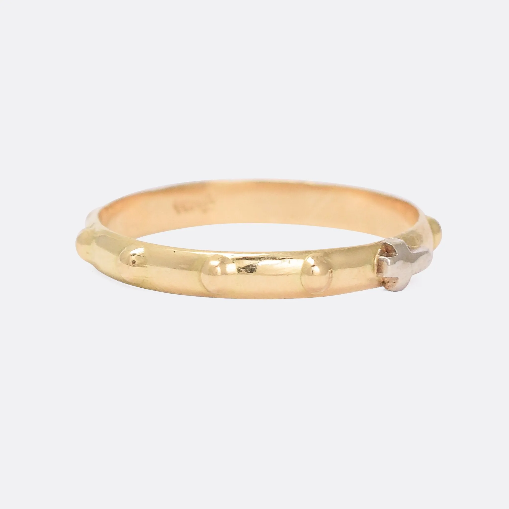 Victorian 18k Gold Rosary Ring