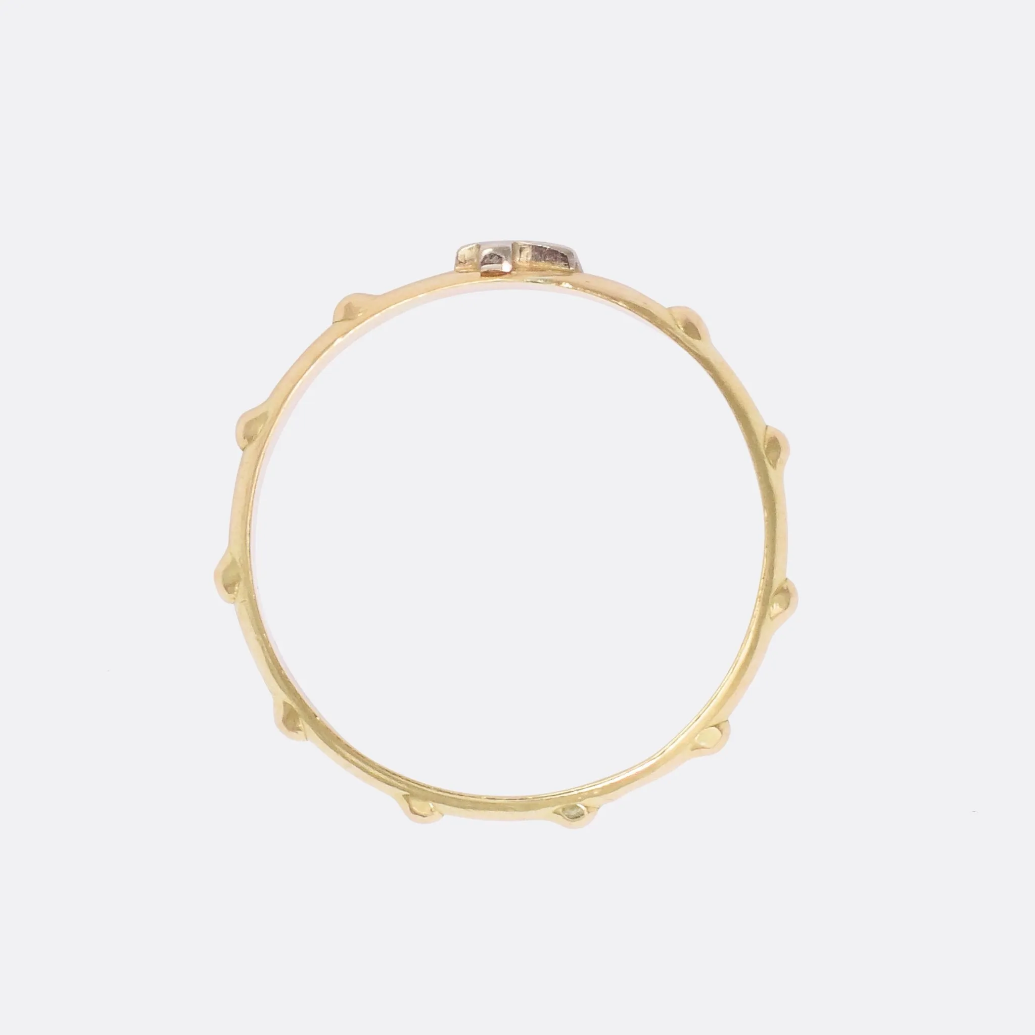 Victorian 18k Gold Rosary Ring