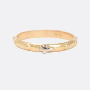 Victorian 18k Gold Rosary Ring