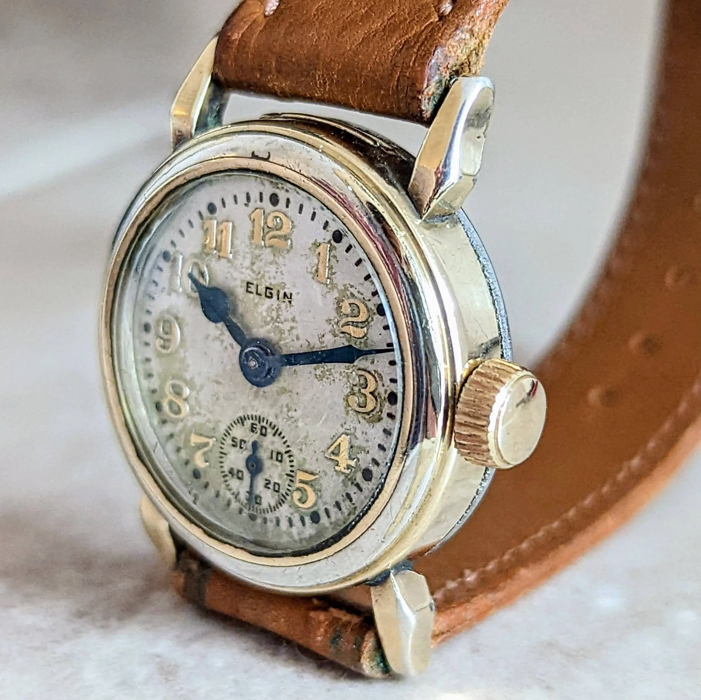 Vintage 1928 ELGIN Watch 17 Jewels Model 1 Grade 428 Wristwatch