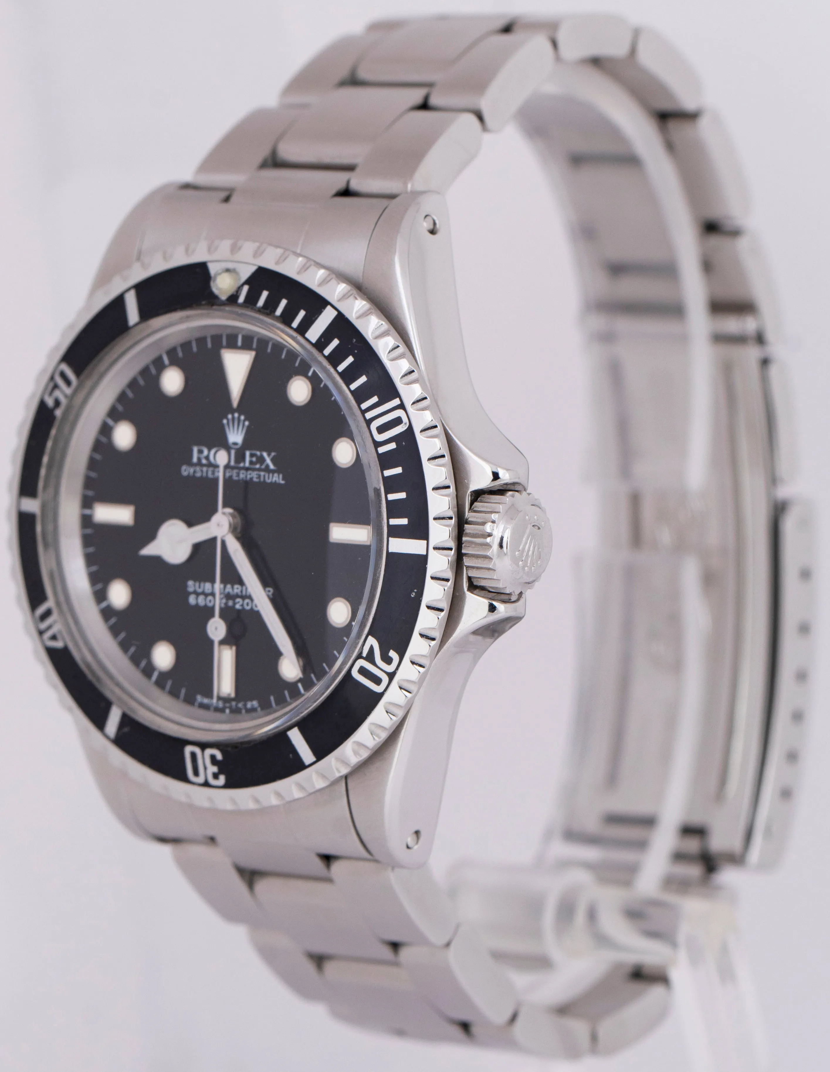 Vintage 1968 Rolex Submariner 1.7x Stainless Steel 40mm Automatic Watch 5513