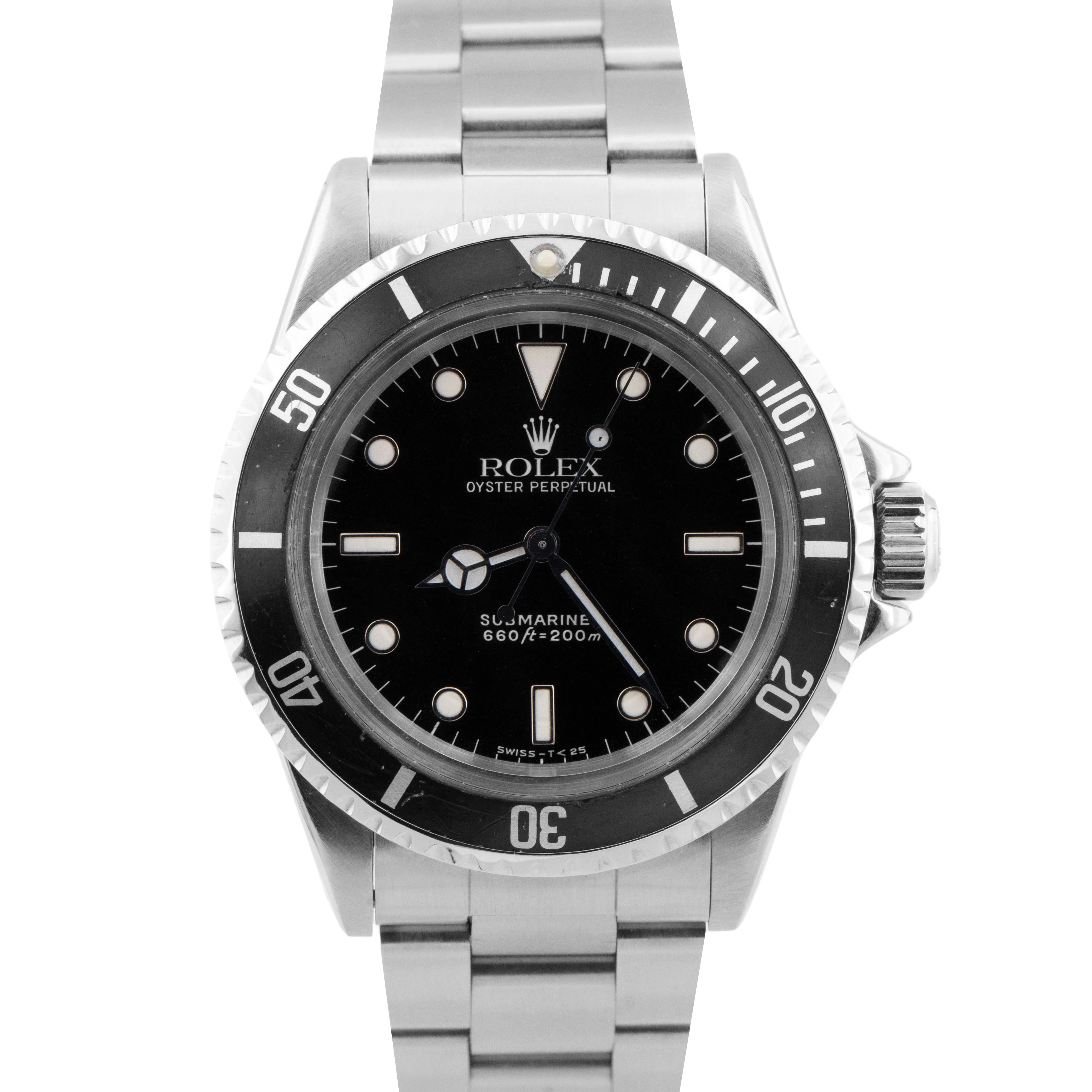 Vintage 1968 Rolex Submariner 1.7x Stainless Steel 40mm Automatic Watch 5513