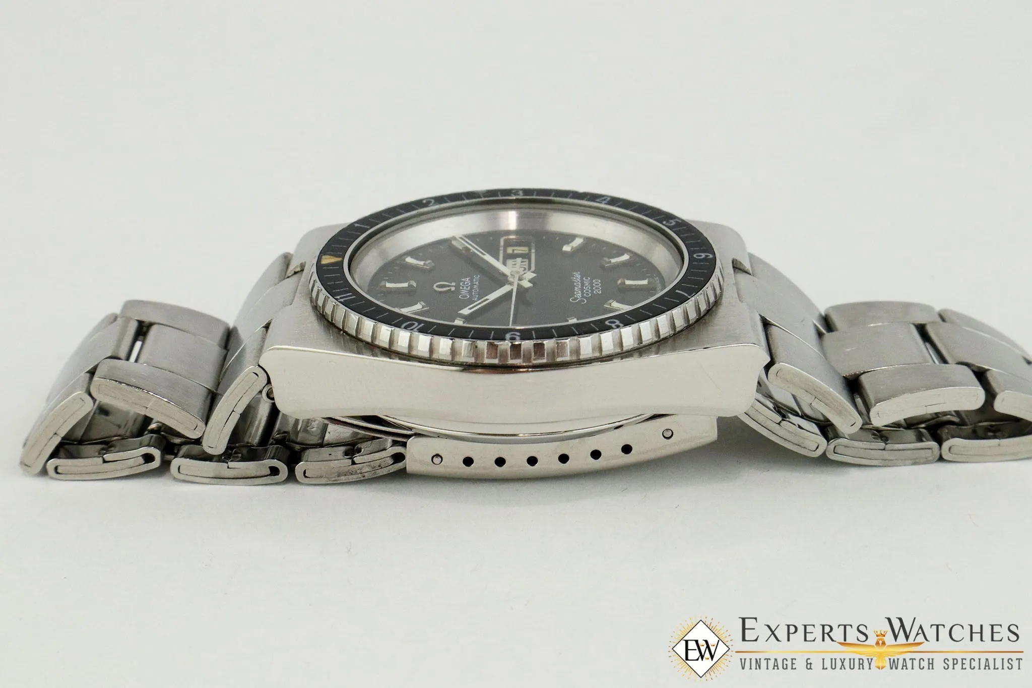 Vintage 1970' Omega Seamaster Cosmic Diver 2000 60m ref 166.137 Day Date Watch