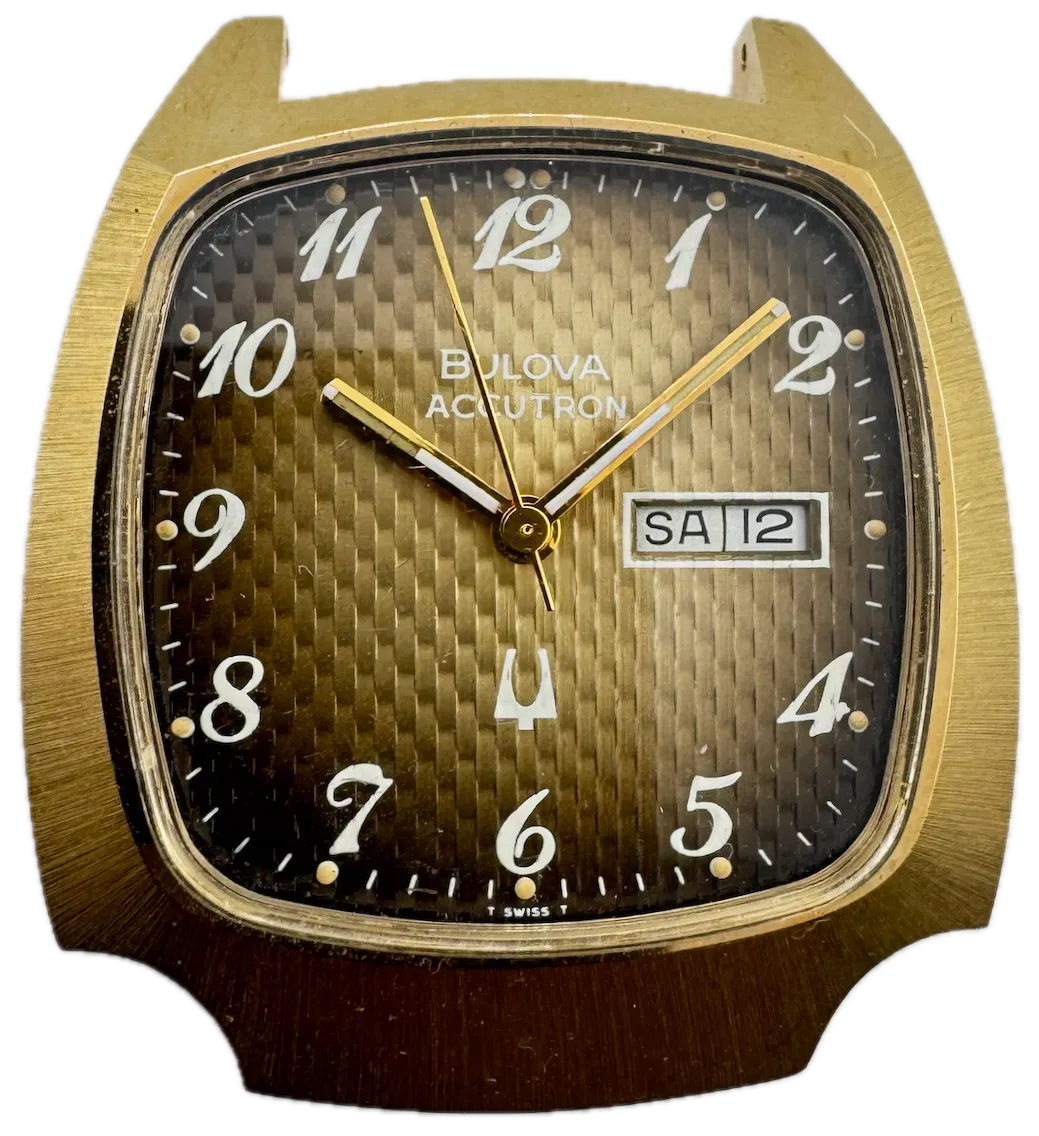 Vintage 36mm 1978 Bulova 3750 Railroad Approved Men's Quartz Wristwatch Swiss