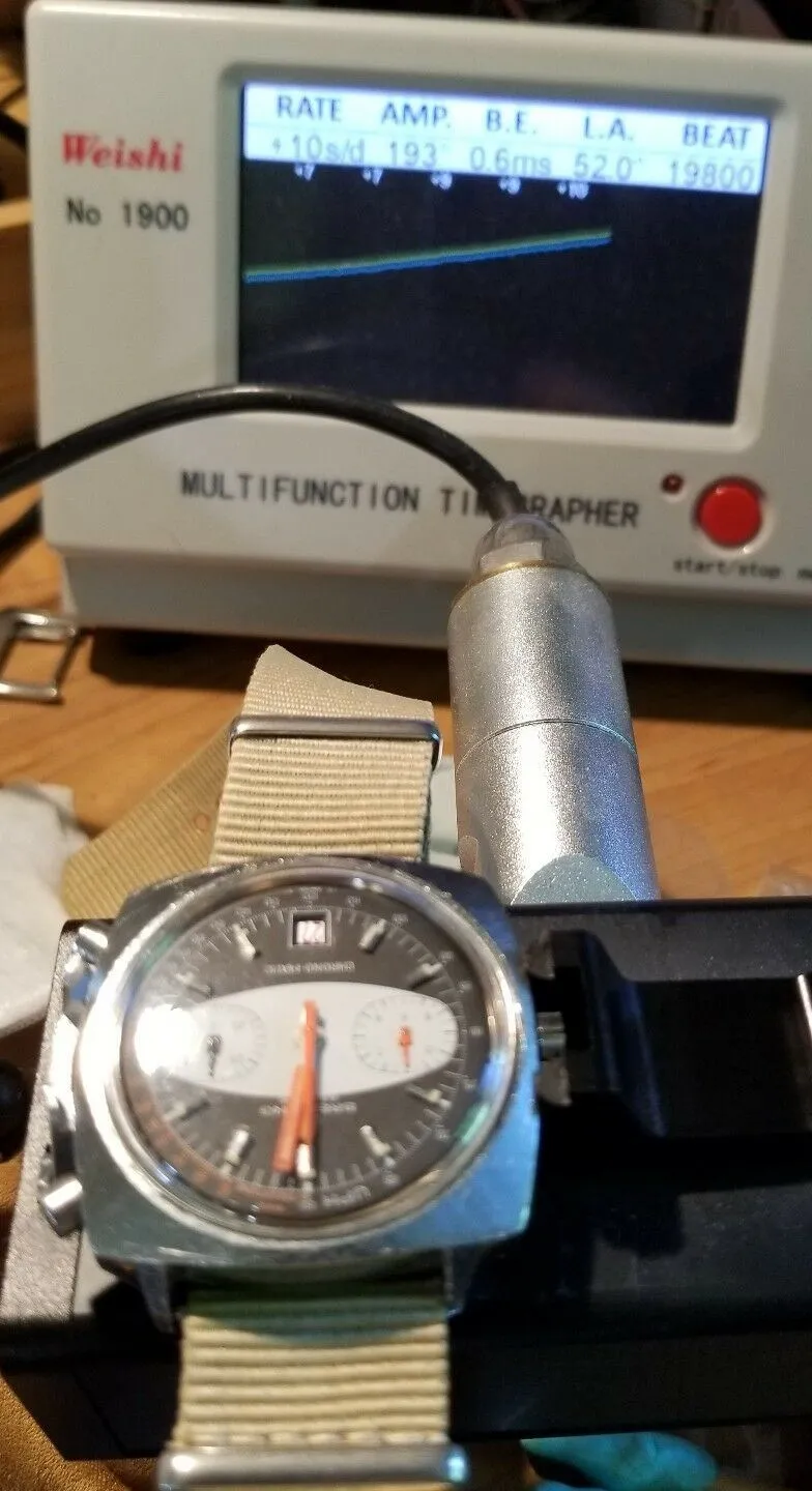 Vintage BREITLING Chrono-Matic 2111 Calibre 11 Chronograph Automatic Panda Watch
