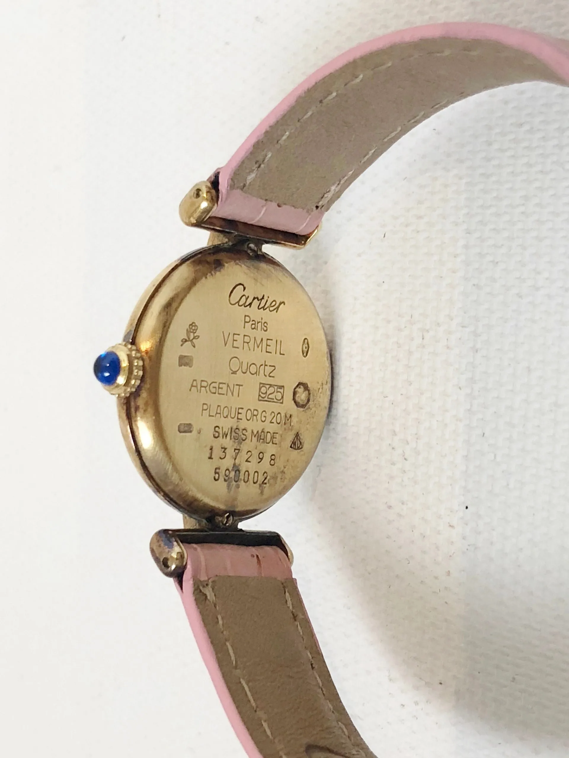 Vintage Cartier Must De Cartier Watch W/Two Straps