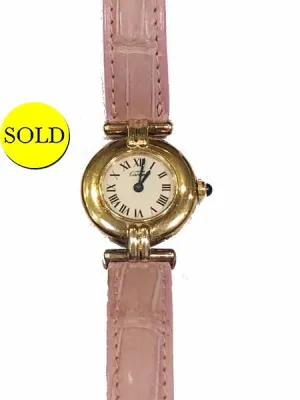 Vintage Cartier Must De Cartier Watch W/Two Straps
