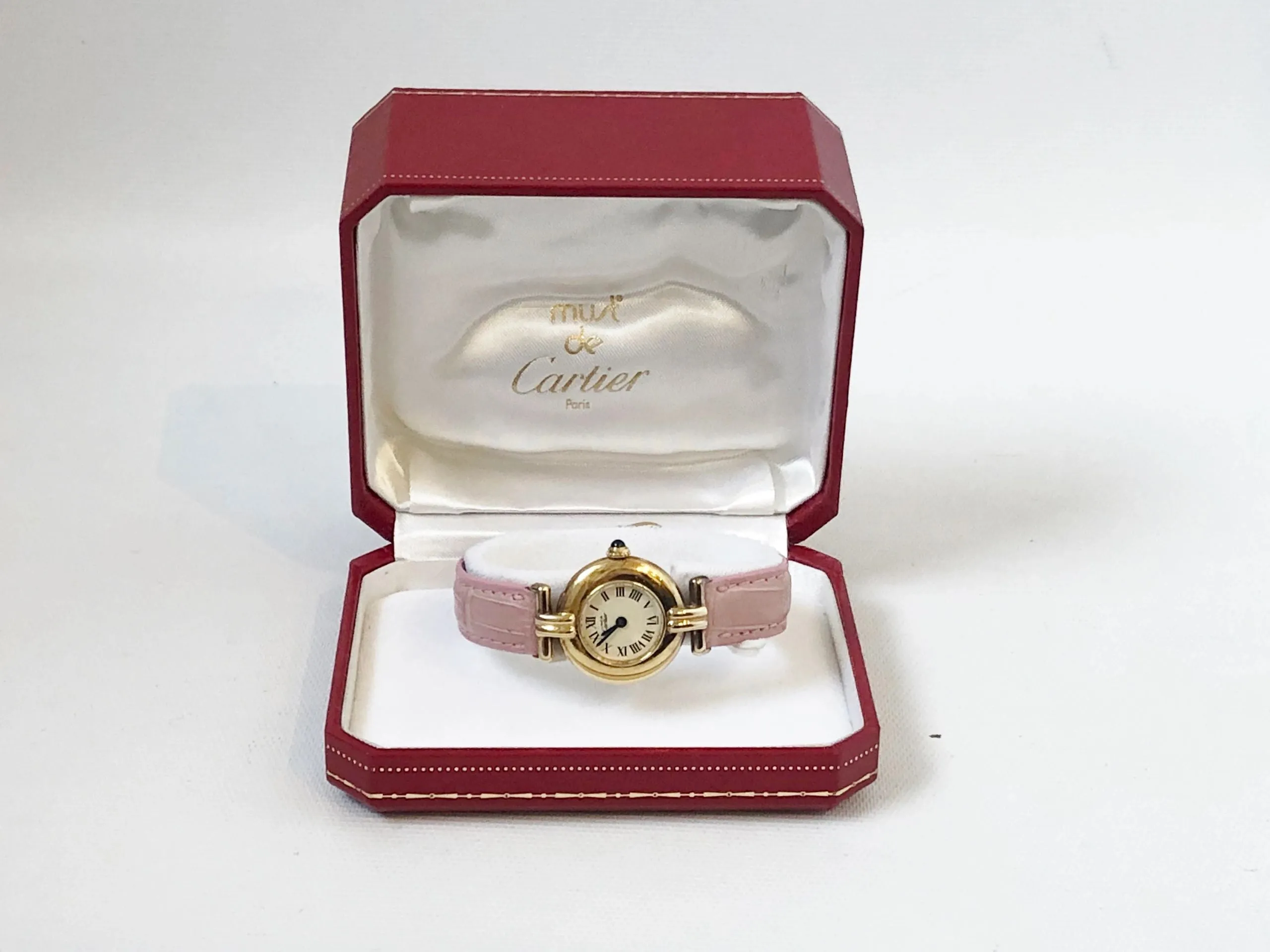 Vintage Cartier Must De Cartier Watch W/Two Straps