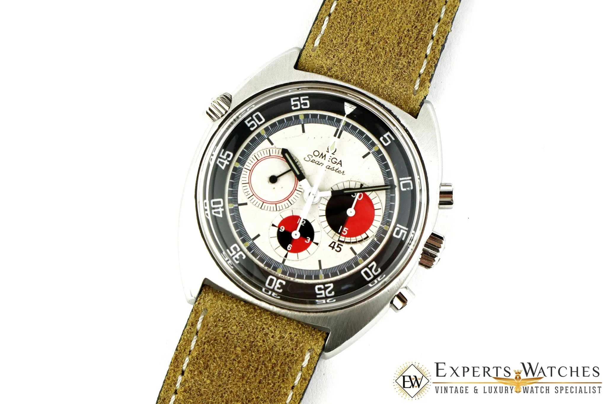 Vintage Factory Serviced Omega SeaMaster Soccer Timer 145.019 Chronograph Watch