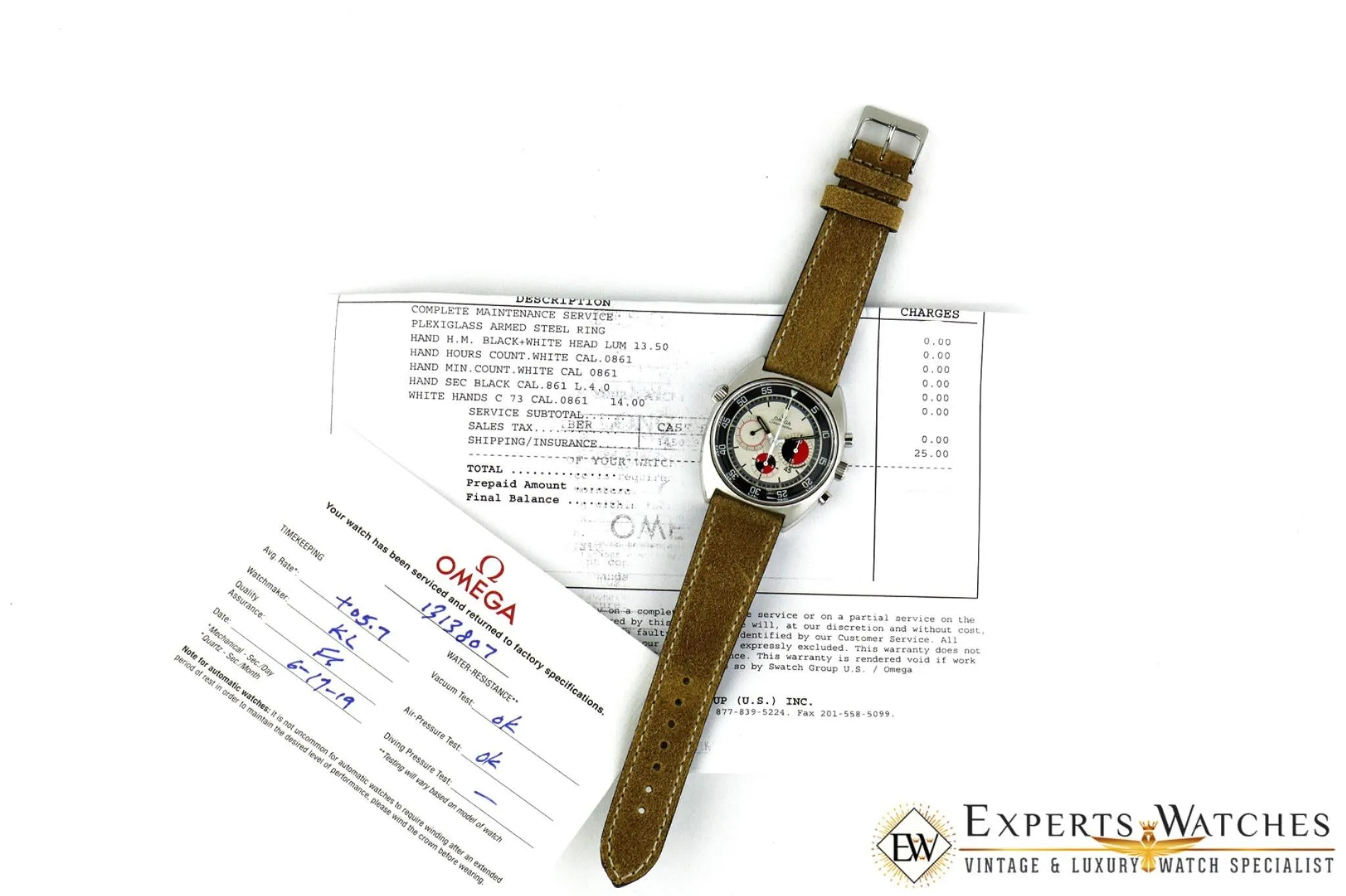 Vintage Factory Serviced Omega SeaMaster Soccer Timer 145.019 Chronograph Watch