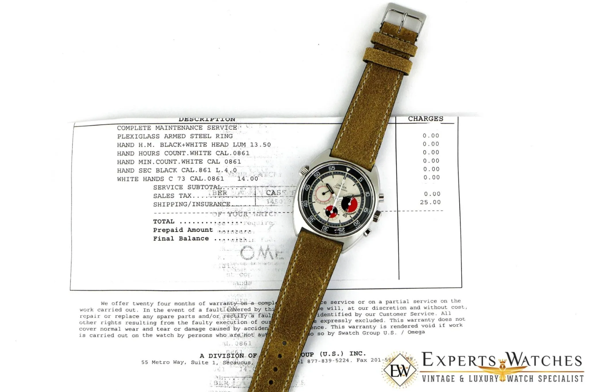 Vintage Factory Serviced Omega SeaMaster Soccer Timer 145.019 Chronograph Watch