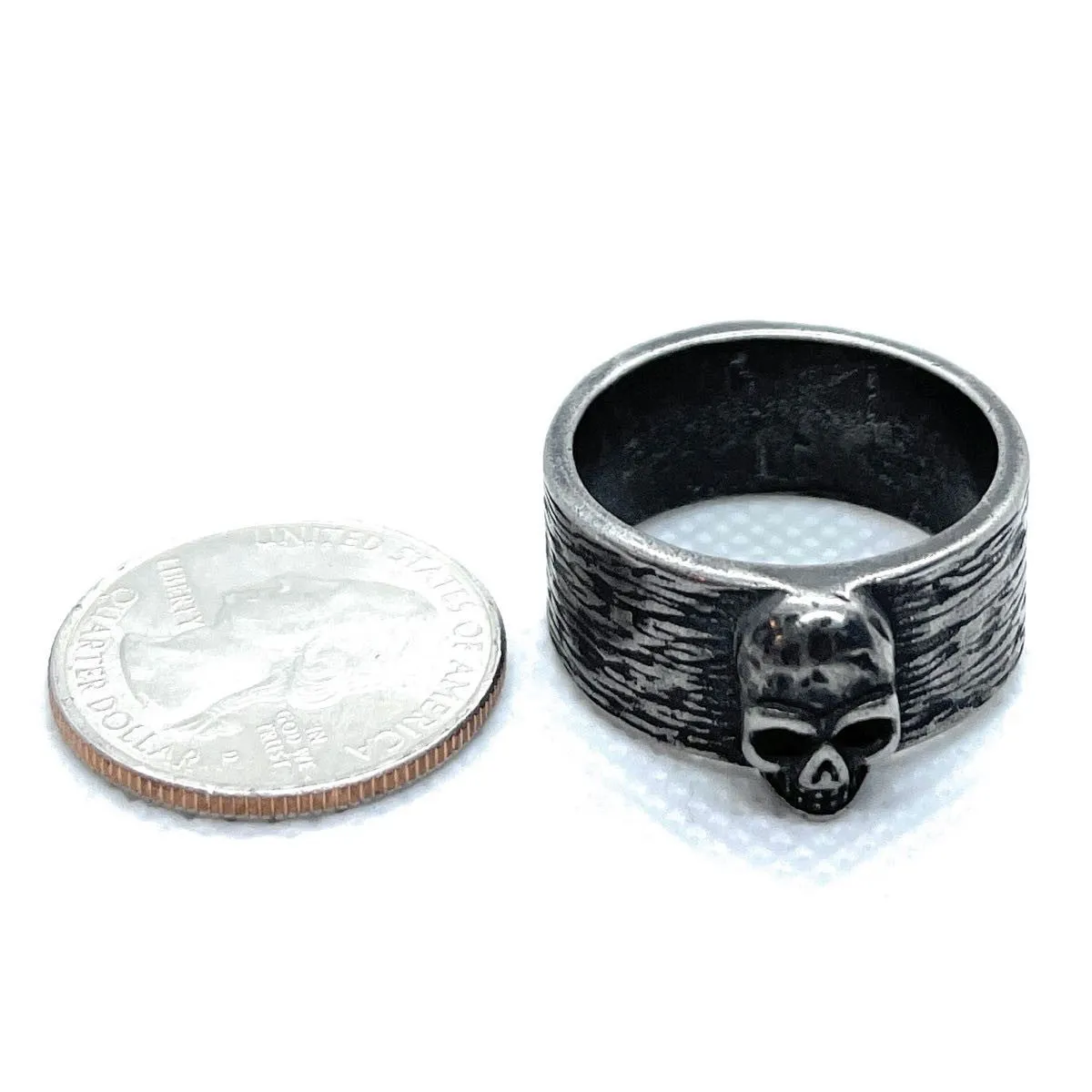 Vintage Outlaw Skull Ring (#c410)