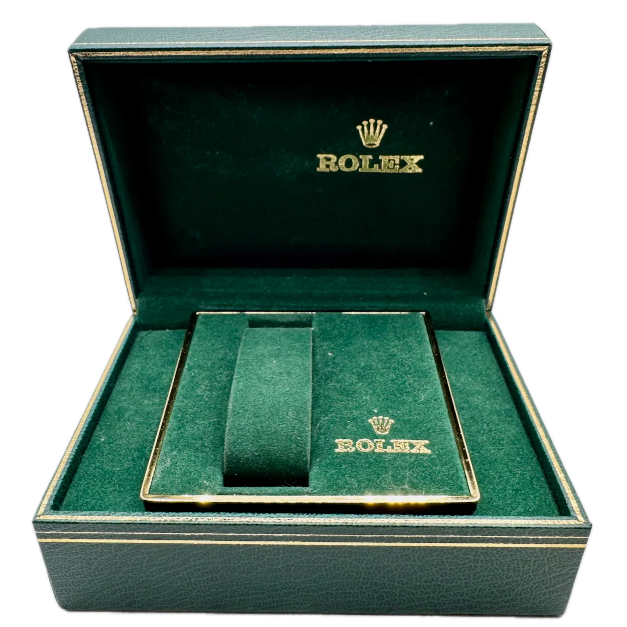 Vintage Rolex Bufkor Men's Wristwatch Box USA Leather & Feltw/ Cuff & Outer Box