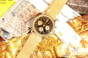 Vintage Serviced Breitling Navitimer 806 1966 Panda Pilot Watch Cursive Big B CP