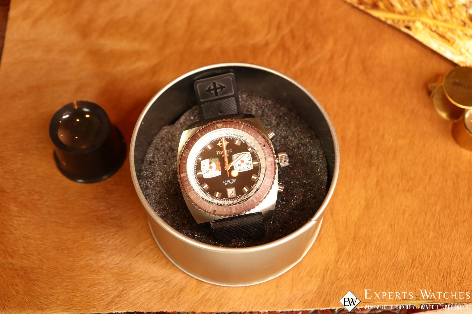 Vintage Style Zodiac Sea Dragon Swiss Diver Watch ZO8555 Chronograph