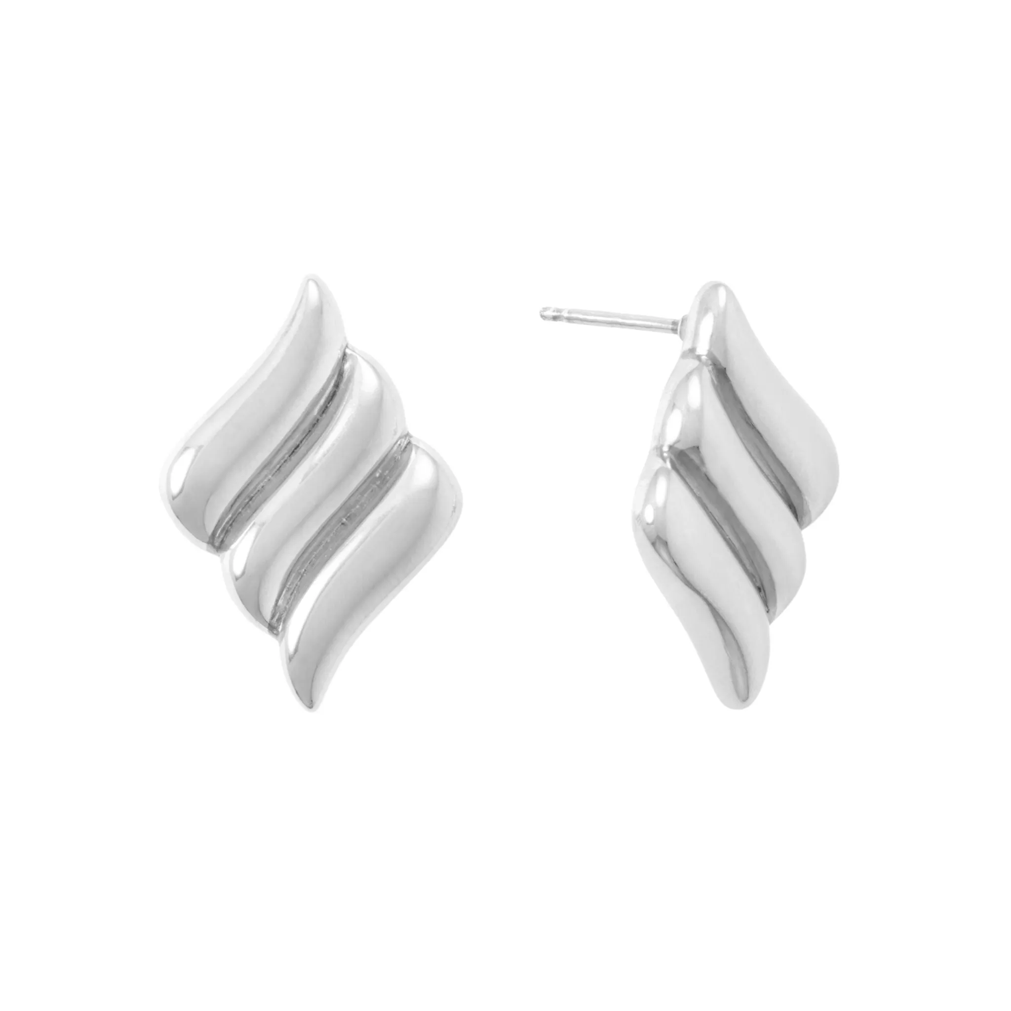 Vintage Wave Stud Earrings