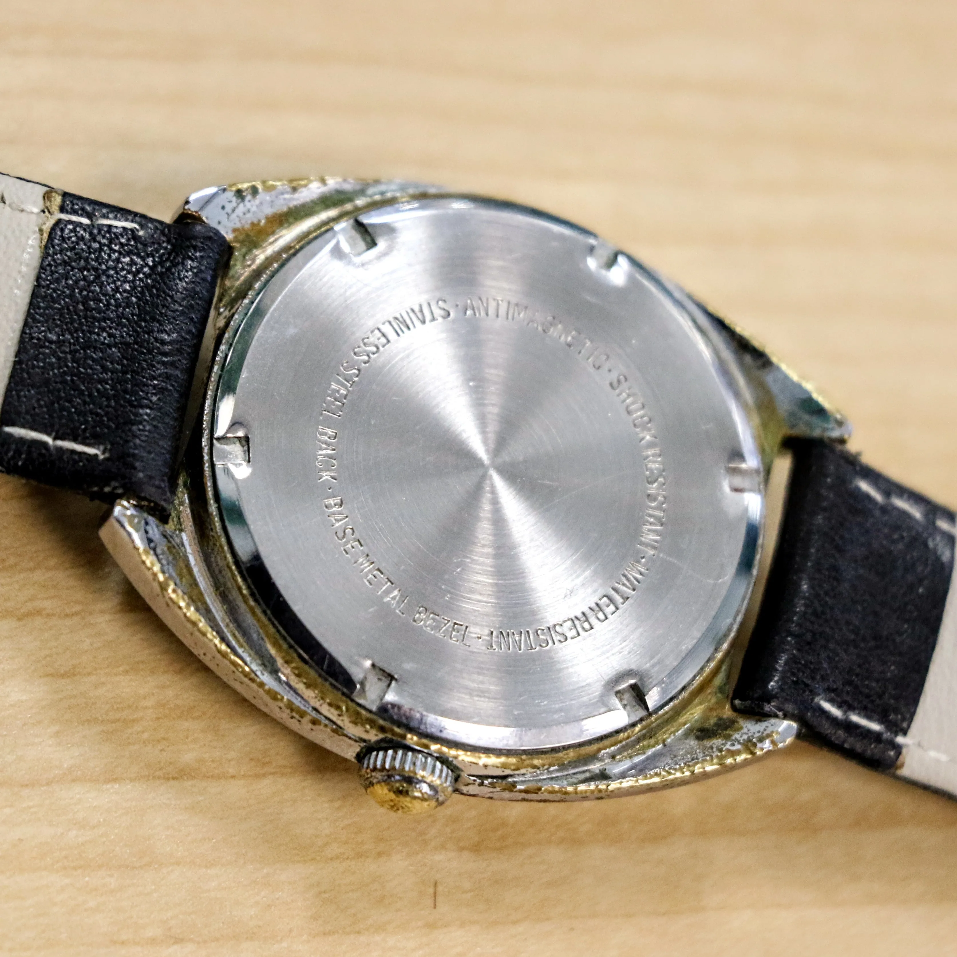Vintage WESTCLOX Watch 17 Jewels 36mm Cushion Brushed Case