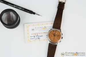 Vintage Wittnauer Tropical Valjoux 72C Triple Date Calendar Chronograph Watch